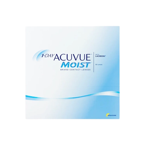 1 Day Acuvue Moist Esfericos 90 uds - caja de lentes de contacto diarios desechables