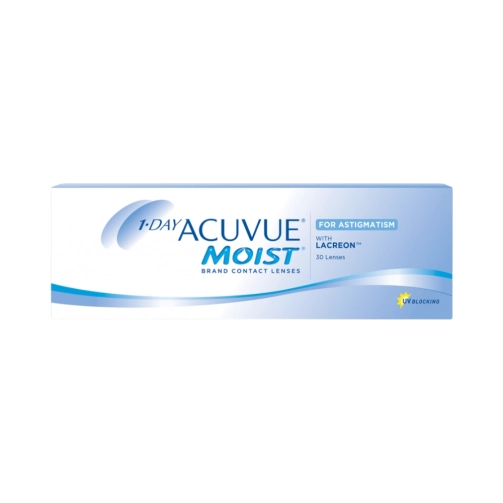 1 Day Acuvue Moist Tóricos 30 uds — caja de lentes de contacto diarios para astigmatismo