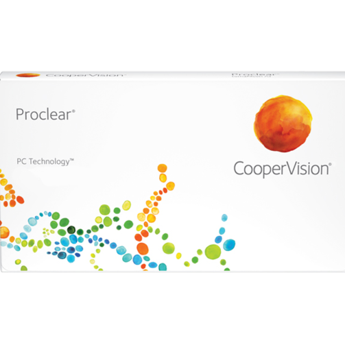 Caja de Proclear lentes de contacto 6 unidades, marca CooperVision con tecnología PC Technology